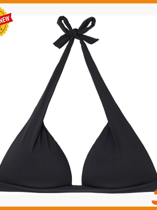 Other - Graduated Padded Triangle Bikini Top Halter Neck Adjustable Straps